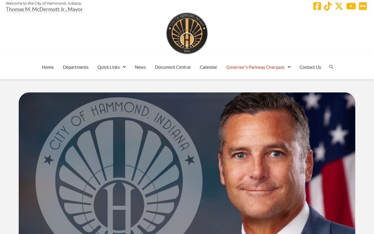 Hammond Indiana city website for traffic ticket records