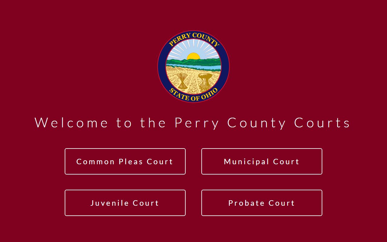 Perry County Courts website homepage